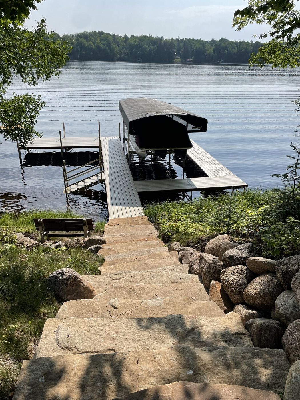 Dock leading out to the lake
